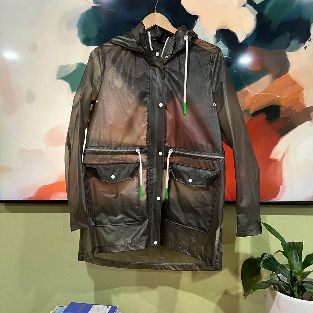 Zara Transparent Raincoat with Hood